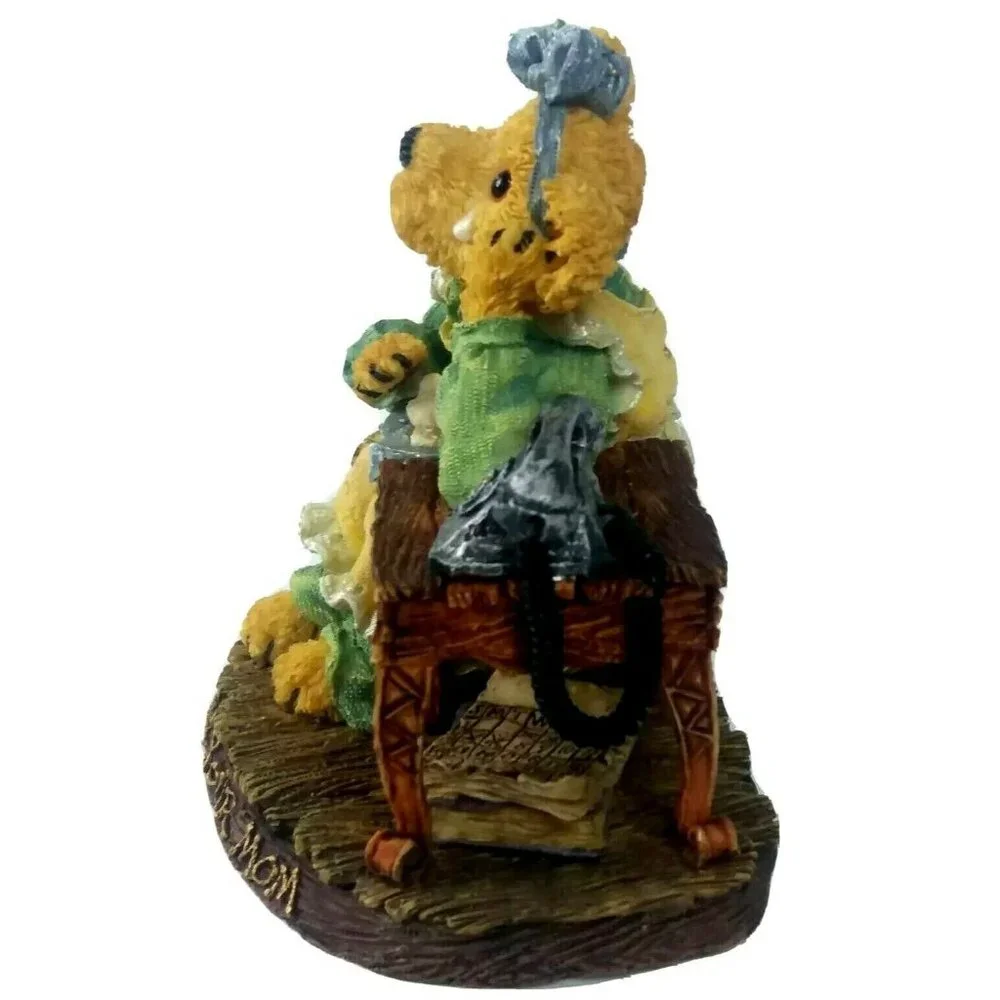 Boyds Momma Figurine Bearstone Collection Momma Guiltrip Call Your Mom First Ed - Picture 7 of 9